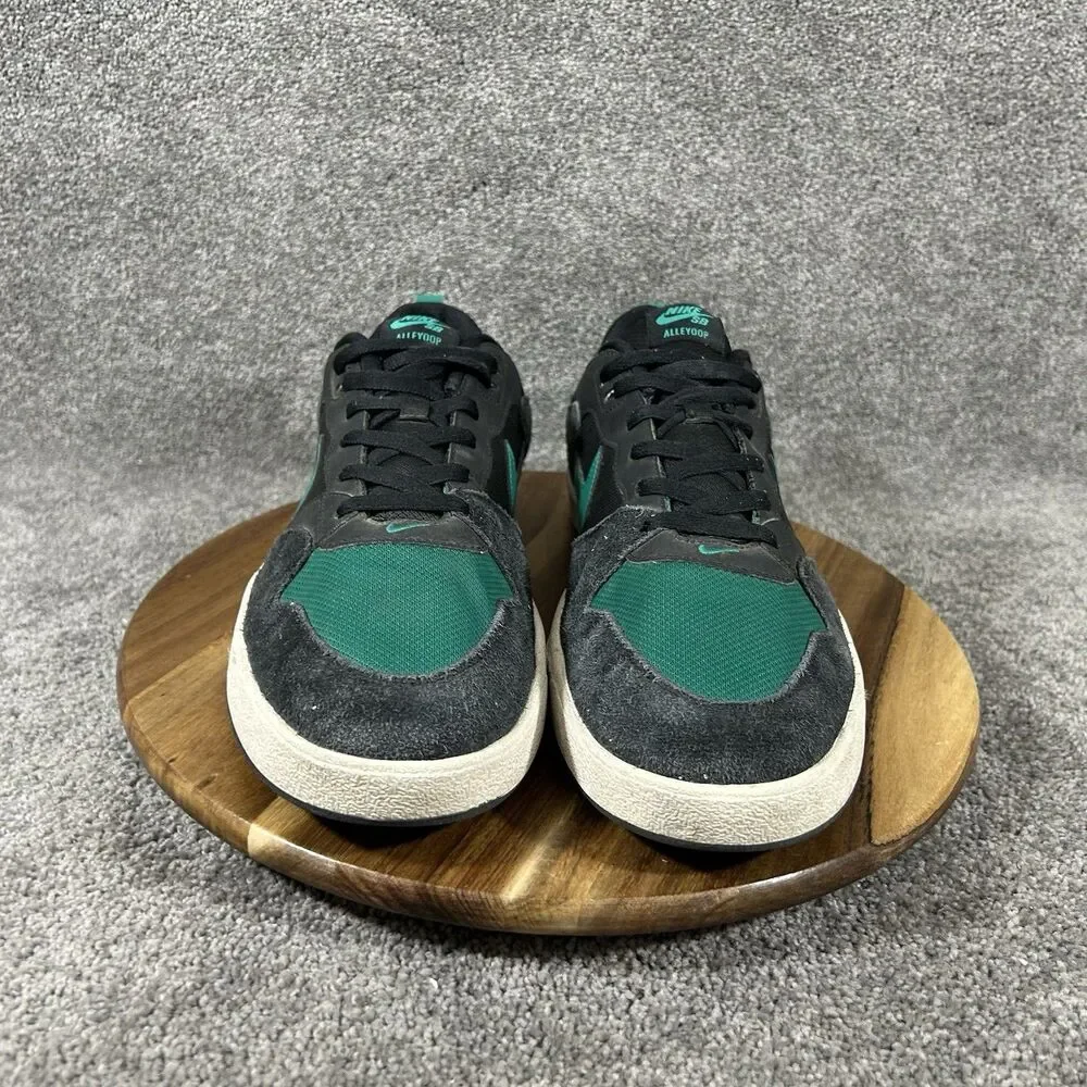 Nike SB Alleyoop CJ0882-007 Mens Size 14 Mystic Green Black Skate Shoes Used